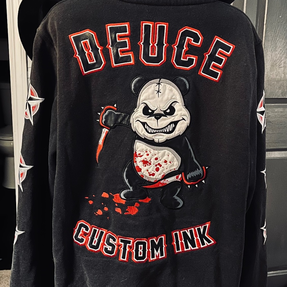 Dussault Deuce custom ink hoodie